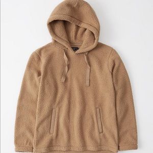 Brown Sherpa Pullover Hoodie (S)